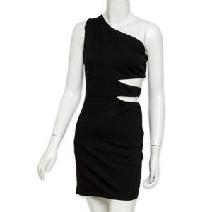 Alice + Olivia Women's Black Cut-out Side Dress - Used - Size 6